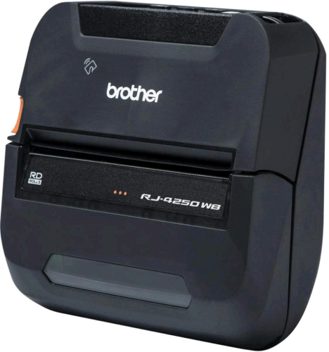 Brother RuggedJet RJ-4250WB - Stampante per etichette - termico diretto - Rotolo (11,3 cm) - 203 dpi - fino a 127 mm/sec - USB 2.0, Wi-Fi(n), NFC, Bluetooth 4.2